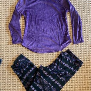Fleece pajamas set